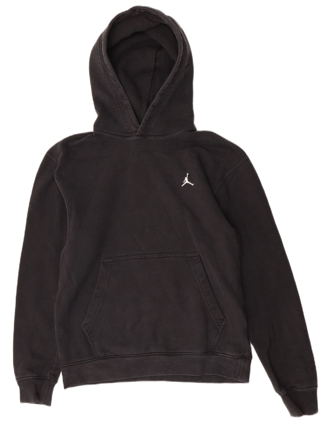 Jordan Mens Air Hoodie Jumper Pequeno Algodão Preto