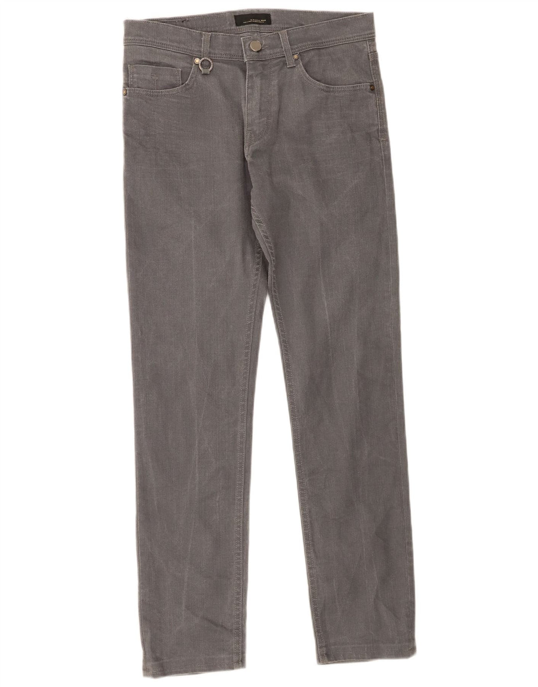 ZARA Mens Slim Jeans EU 40 Médio W31 L30 Cinza