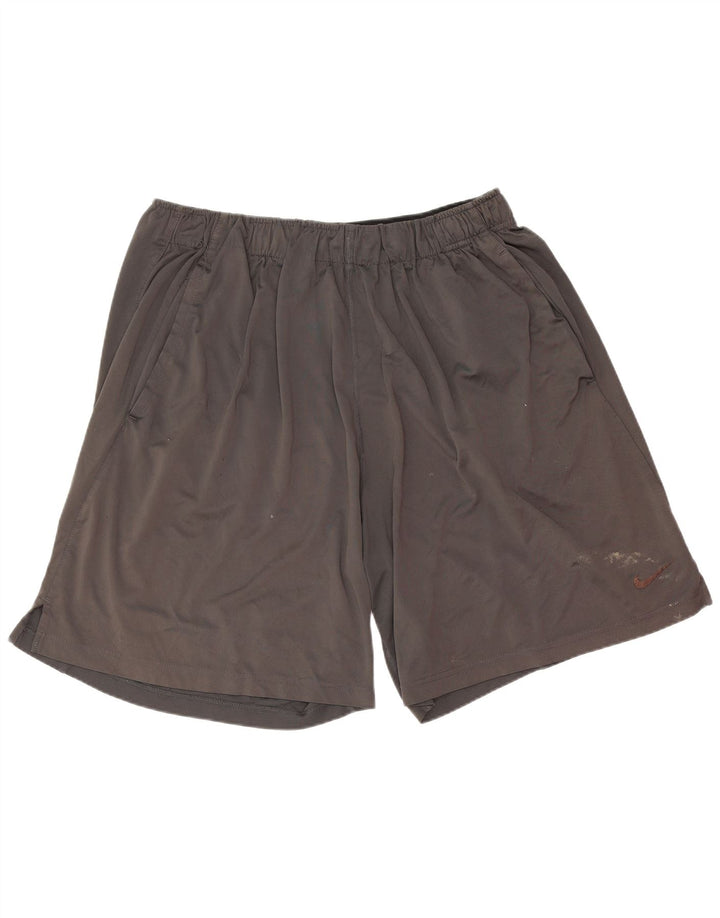 Shorts esportivos masculinos Nike 2XL poliéster cinza