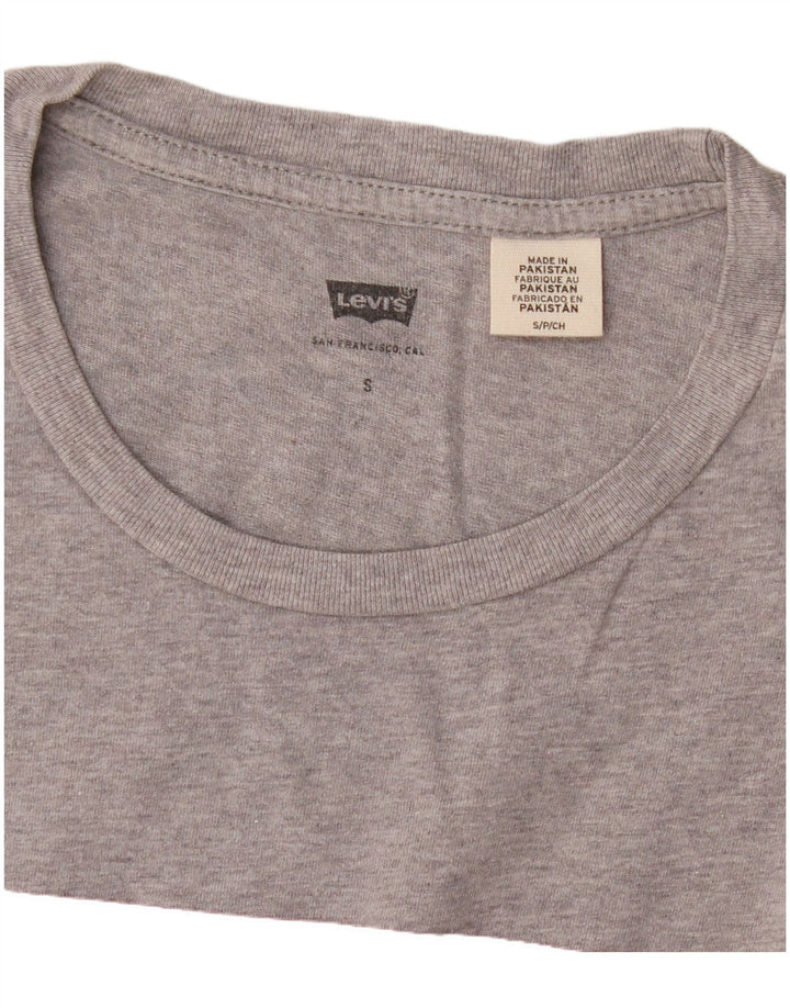 Camiseta gráfica masculina Levi's Top pequeno cinza manchado