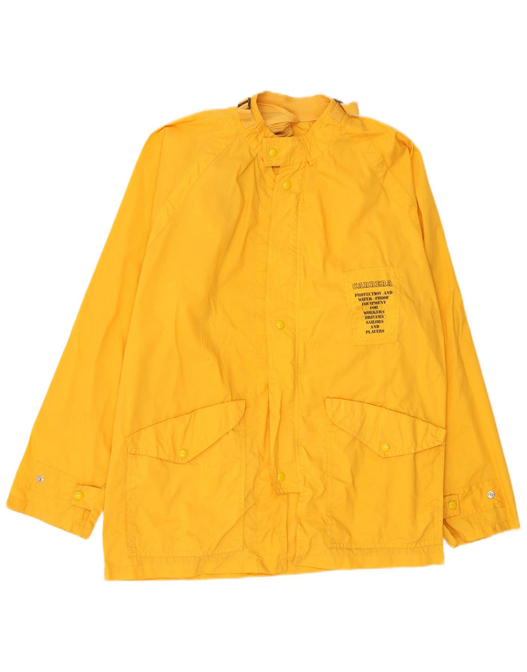 Jaqueta de chuva masculina Carrera Graphic UK 40 grande poliamida amarela