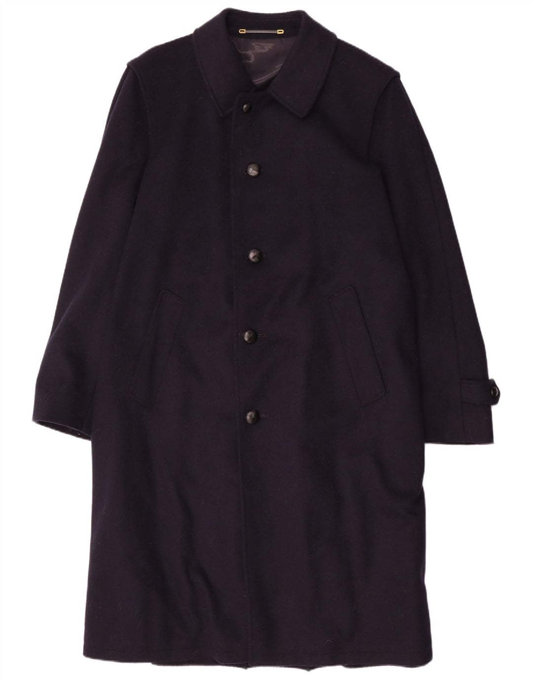 Sobretudo masculino Pischl EU 50 grande lã azul marinho