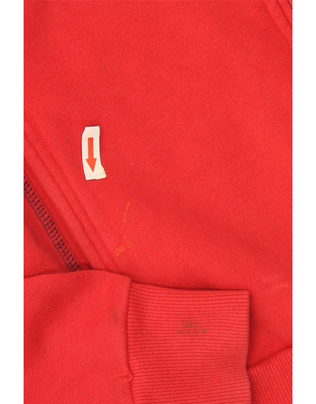 Sergio Tacchini Womens Tracksuit Top Jacket UK 14 Médio Algodão Vermelho