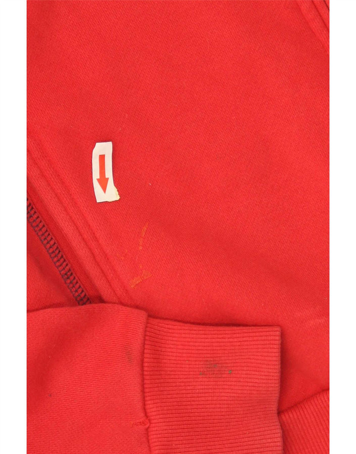 Sergio Tacchini Womens Tracksuit Top Jacket UK 14 Médio Algodão Vermelho
