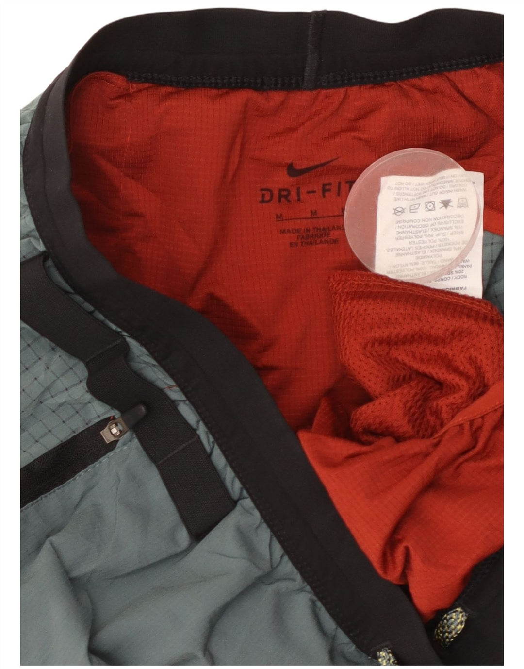 Shorts esportivos masculinos Nike médio vermelho colorblock poliéster