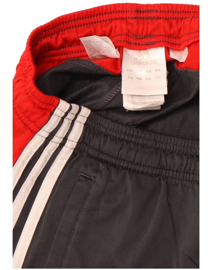 Calças de treino masculinas ADIDAS UK 38/40 cinza médio colorblock poliéster