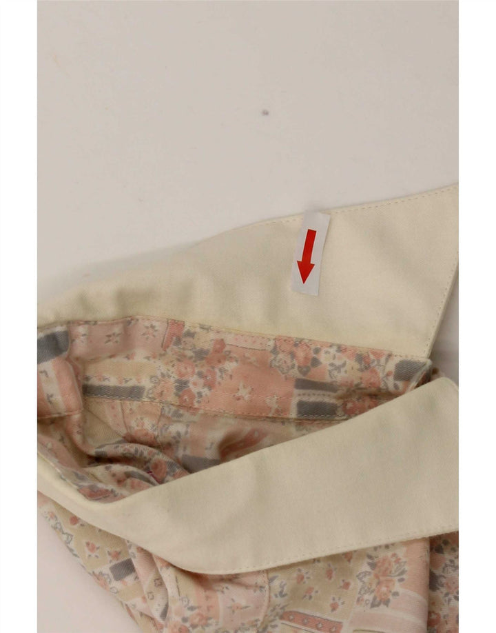 Camisa feminina HANAITI UK 14 média multicolorida patchwork poliéster