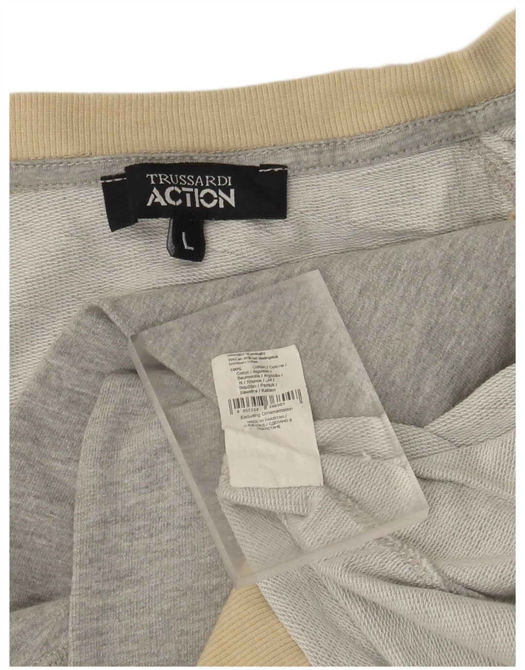 Moletom gráfico TRUSSARDI para meninas 9-10 anos grande algodão cinza