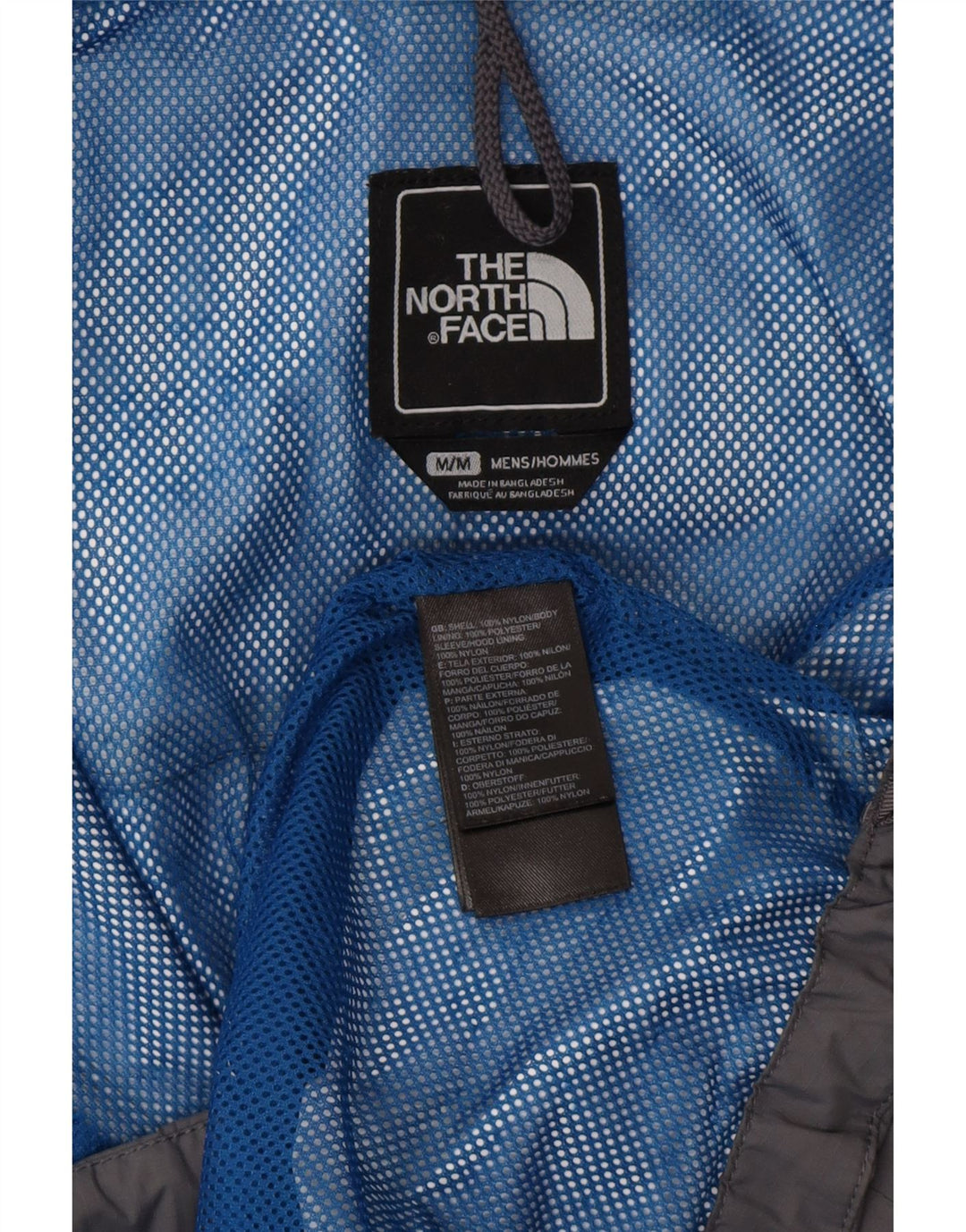 Jaqueta de chuva masculina com capuz THE NORTH FACE Reino Unido 38 nylon cinza médio