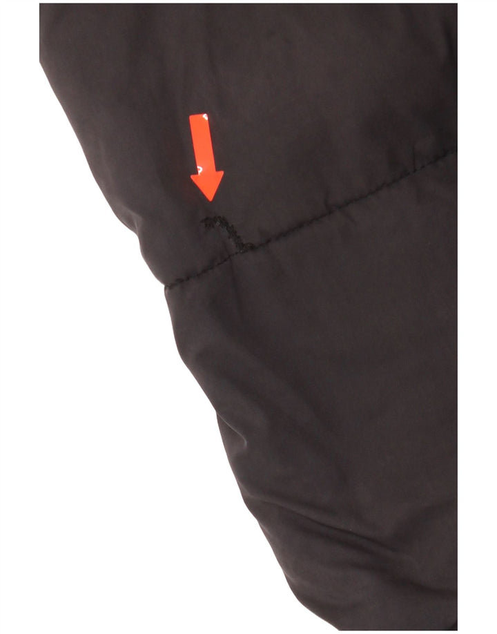 Casaco acolchoado superdimensionado com capuz feminino Superdry UK 10 poliéster cinza pequeno