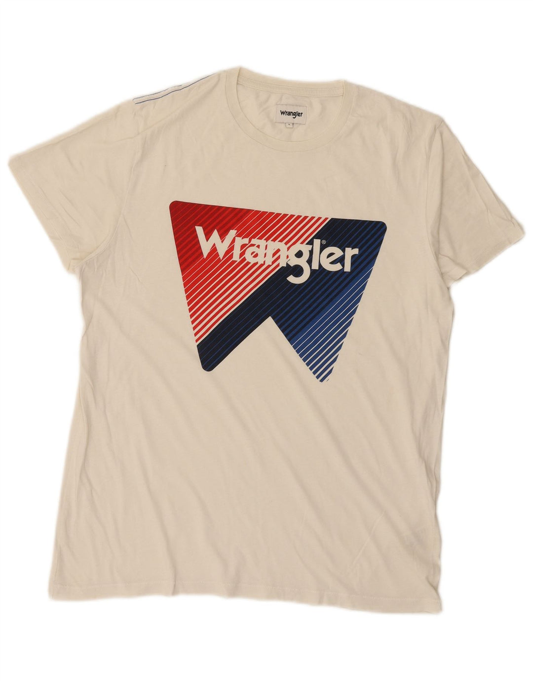 Camiseta gráfica masculina WRANGLER grande algodão branco