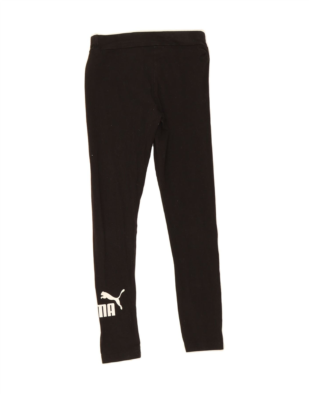 PUMA Girls Graphic Leggings 11-12 Years Black Cotton Vintage Puma and Second-Hand Puma from Messina Hembry 