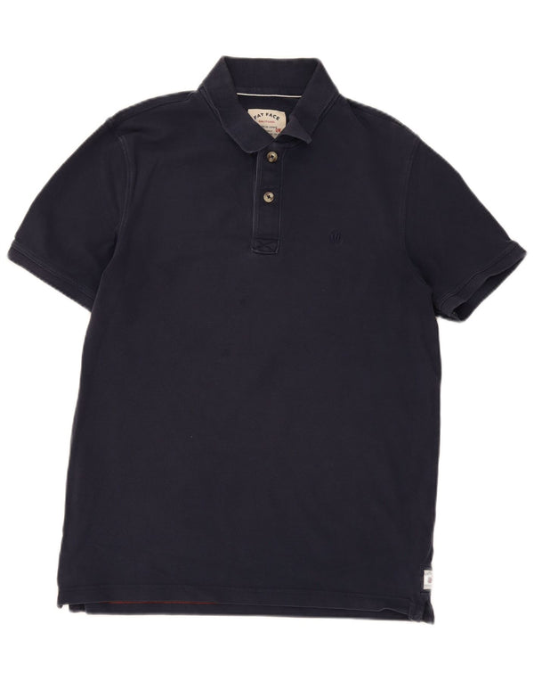 Camisa polo masculina Fat Face grande algodão azul marinho