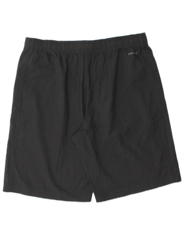 Shorts esportivos masculinos Nike Dri Fit grandes pretos
