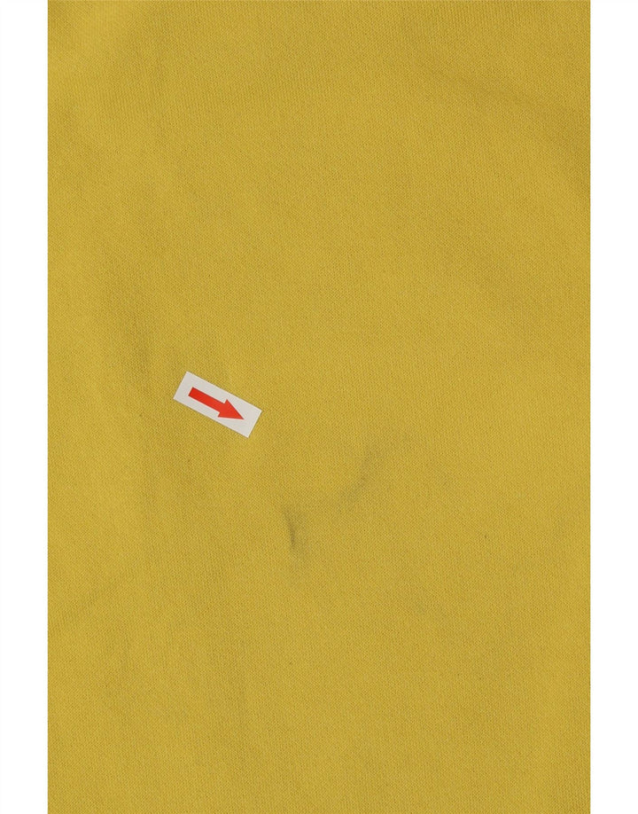 Champion feminino gráfico moletom jumper UK 8 pequeno amarelo