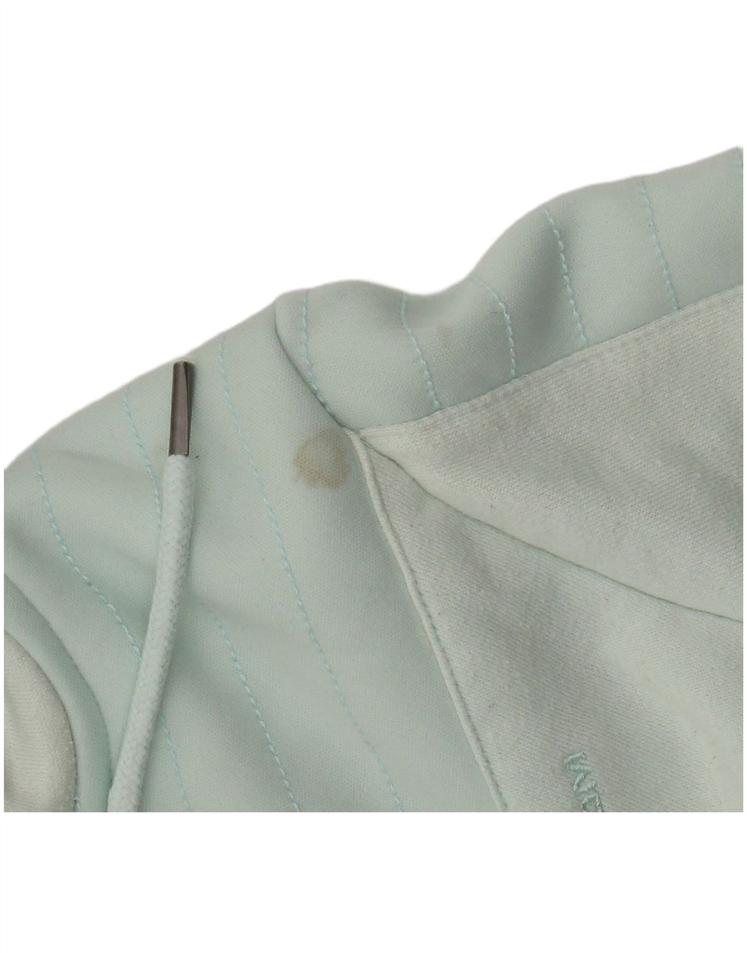 Jumper feminino com capuz e gola com zíper da VOLCOM Reino Unido 12 algodão verde médio