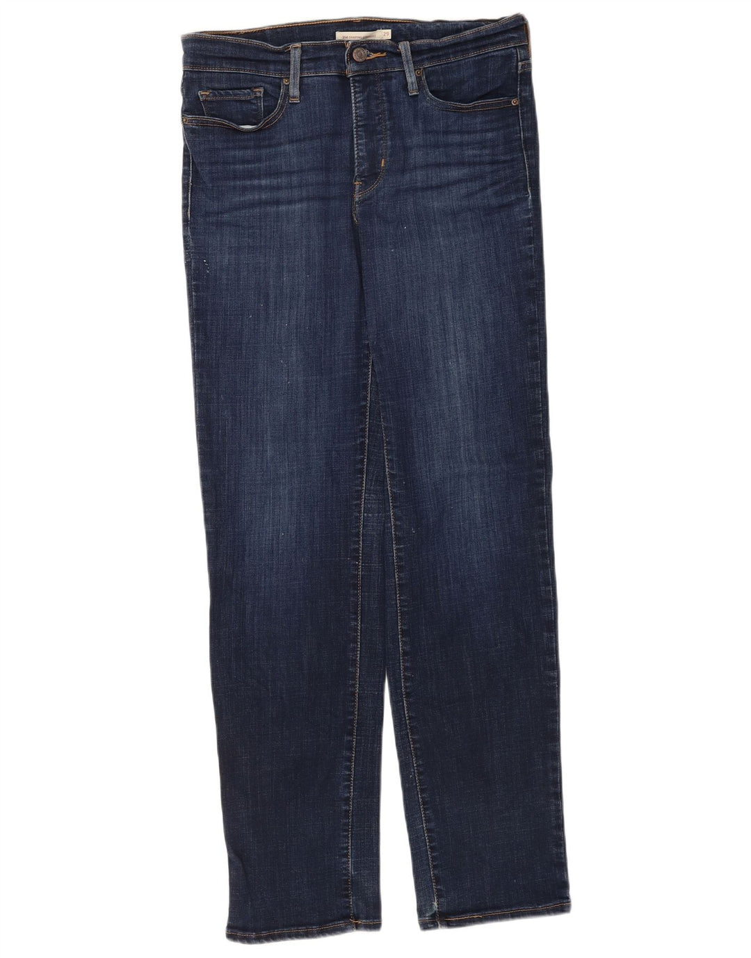 Calça jeans feminina Levi's 314 Shaping Straight W29 L32 azul marinho algodão