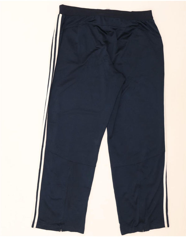 Calças de Agasalho Masculinas Adidas XL Azul Marinho em Poliéster