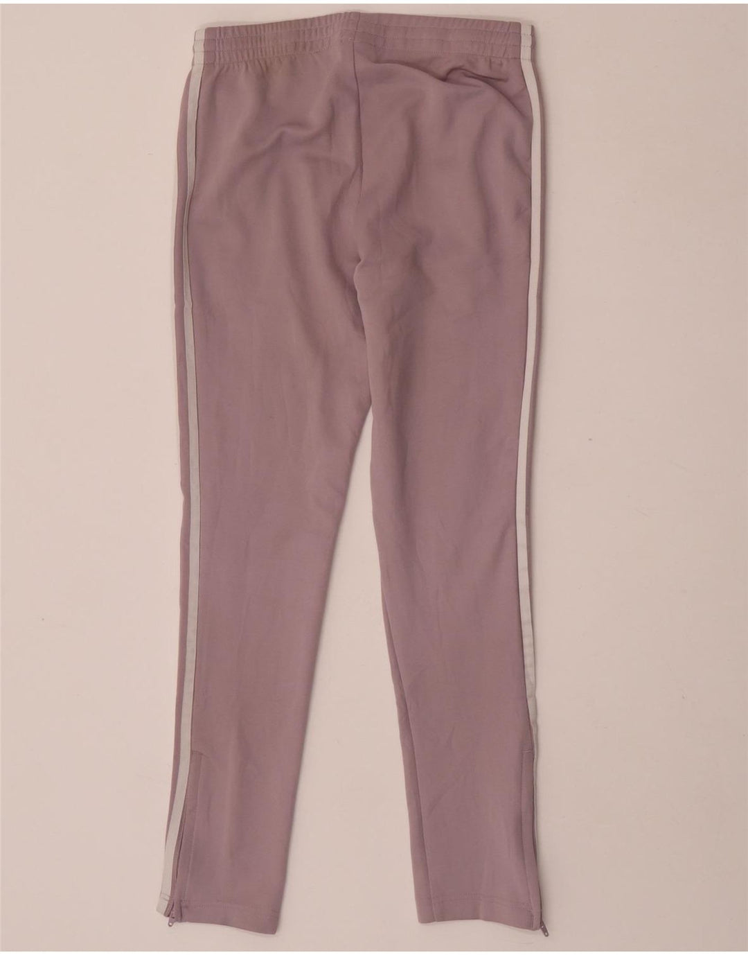 Calça de treino feminina Adidas UK 8 pequena roxa poliéster