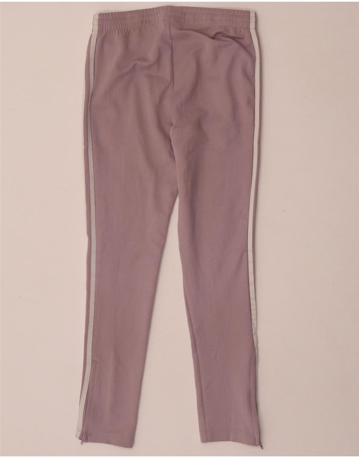 Calça de treino feminina Adidas UK 8 pequena roxa poliéster