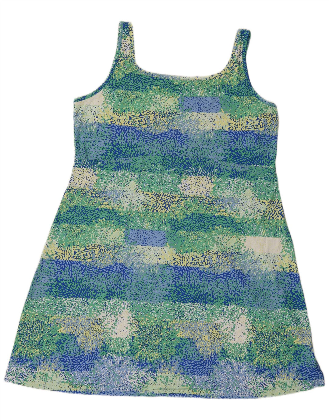 Columbia Vestido de verão feminino com padrão abstrato UK 18 XL poliéster multicolorido