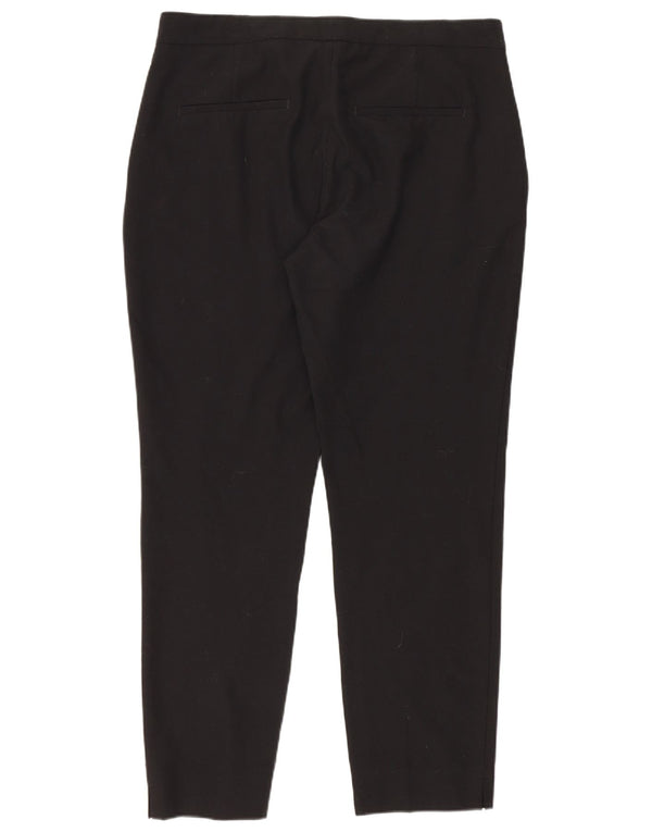 Calça feminina Zara Slim Suit EU 38 pequena W28 L26 preta