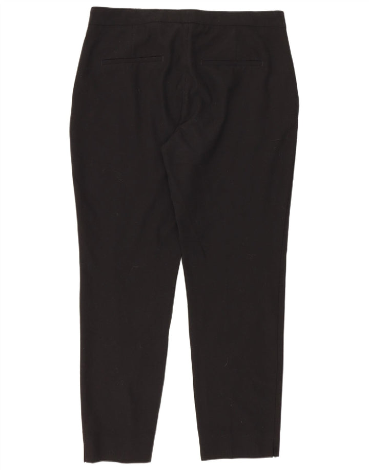 Calça feminina Zara Slim Suit EU 38 pequena W28 L26 preta