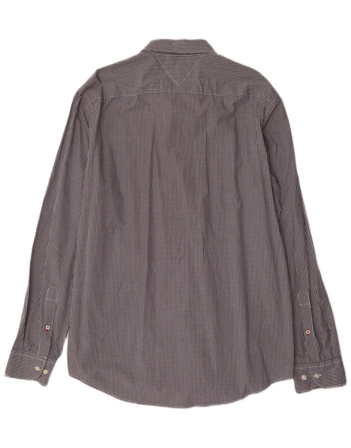 Camisa masculina TOMMY HILFIGER Regular Fit XL cinza guingão