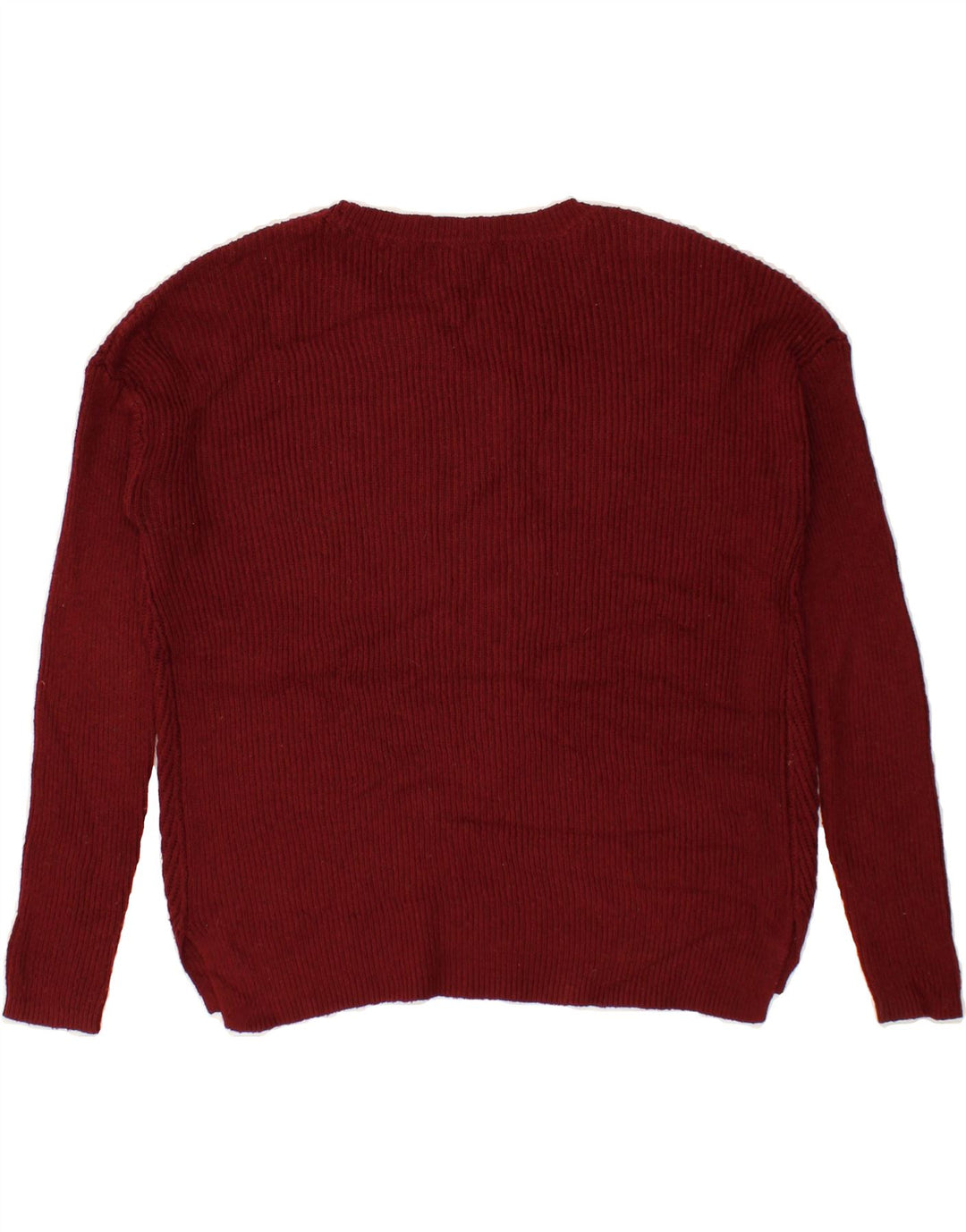 MOSSIMO Womens Boat Neck Jumper Sweater UK 10 Small Burgundy Cotton Vintage Mossimo and Second-Hand Mossimo from Messina Hembry 