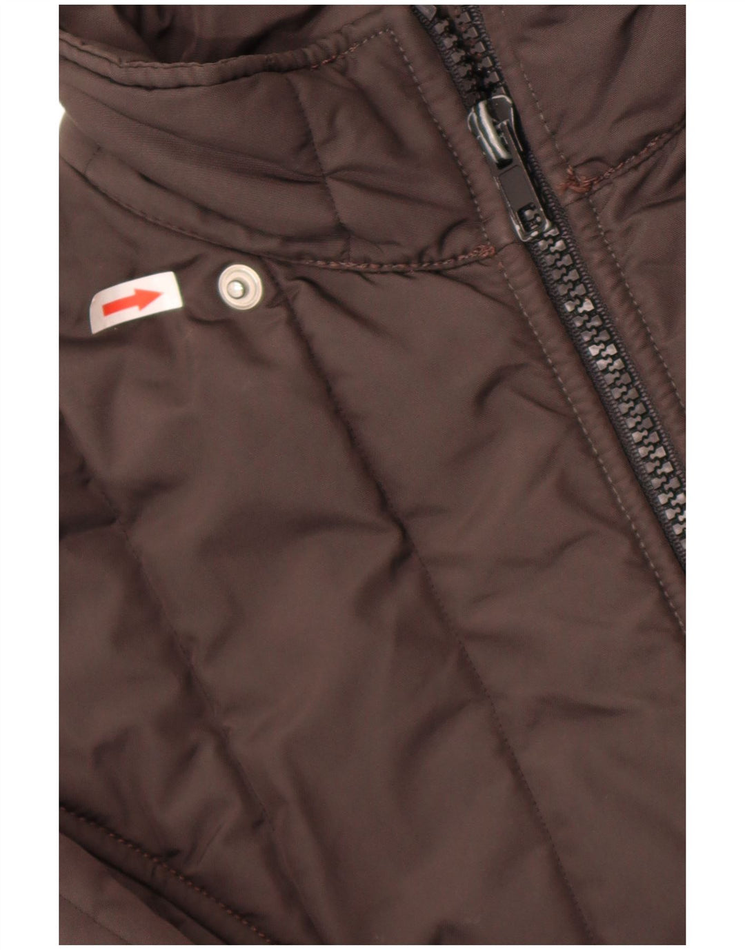 Casaco corta-vento feminino Refrigiwear Cruz UK 14 médio marrom nylon