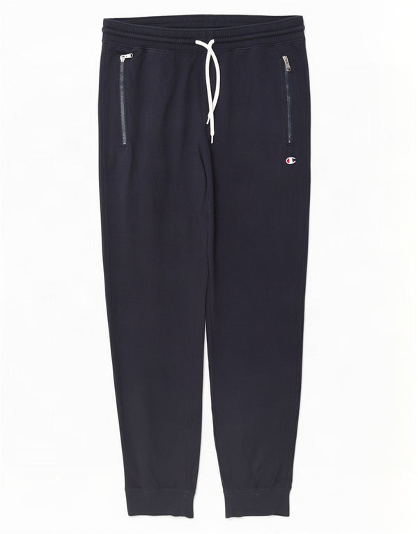 Calça de treino feminina Champion Joggers UK 14 médio azul marinho