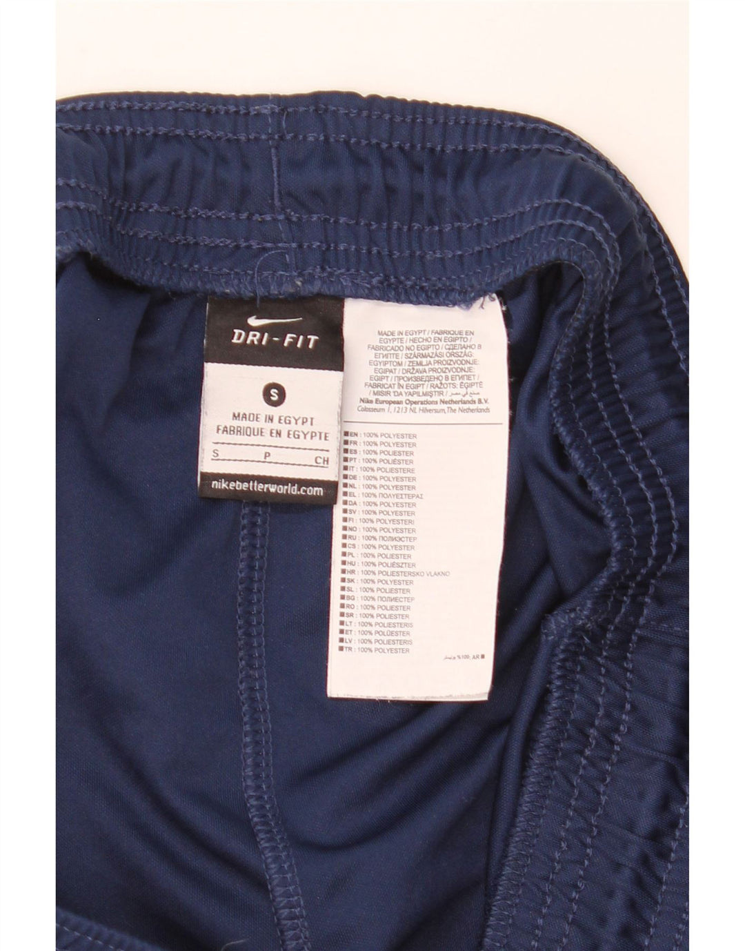 Shorts esportivos masculinos Nike Dri Fit pequenos poliéster azul marinho