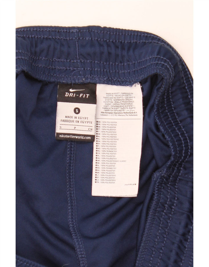 Shorts esportivos masculinos Nike Dri Fit pequenos poliéster azul marinho