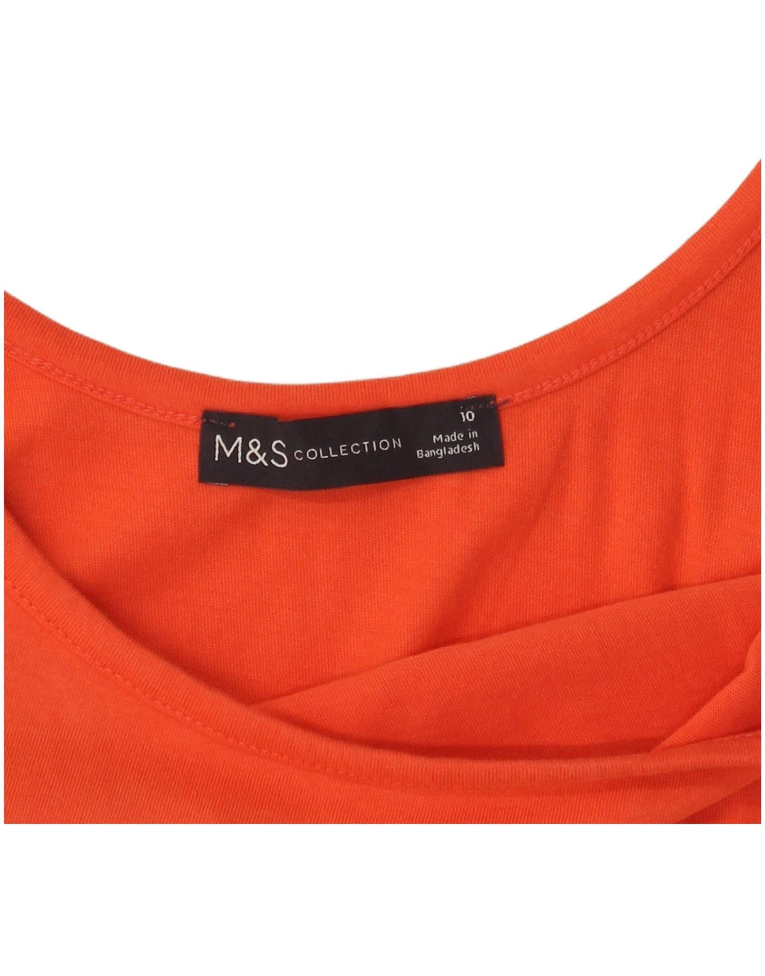 Vestido maxi feminino sem mangas Marks & Spencer Reino Unido 10 pequeno laranja