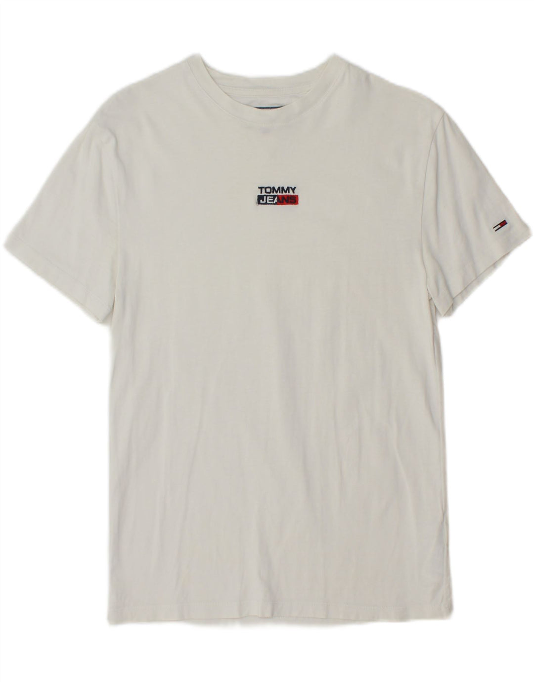 TOMMY HILFIGER Mens T-Shirt Top XS White Cotton Vintage Tommy Hilfiger and Second-Hand Tommy Hilfiger from Messina Hembry 