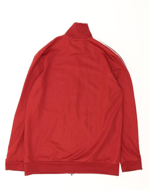 Adidas Mens Treino Top Jaqueta Grande Poliéster Borgonha