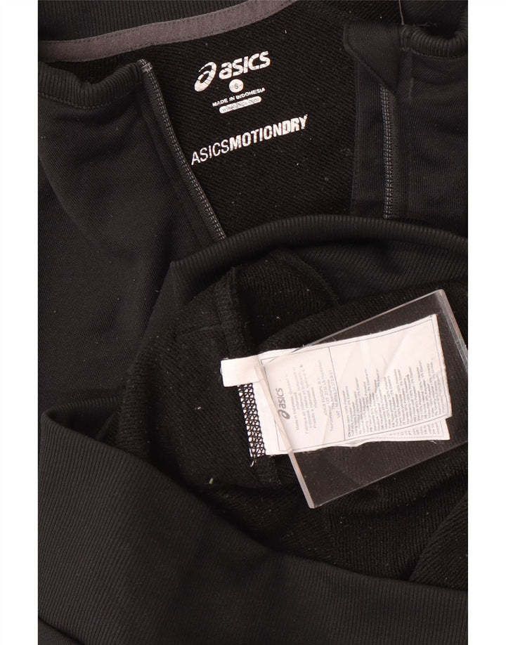 Asics Mens Tracksuit Top Jacket Pequeno Poliéster Preto
