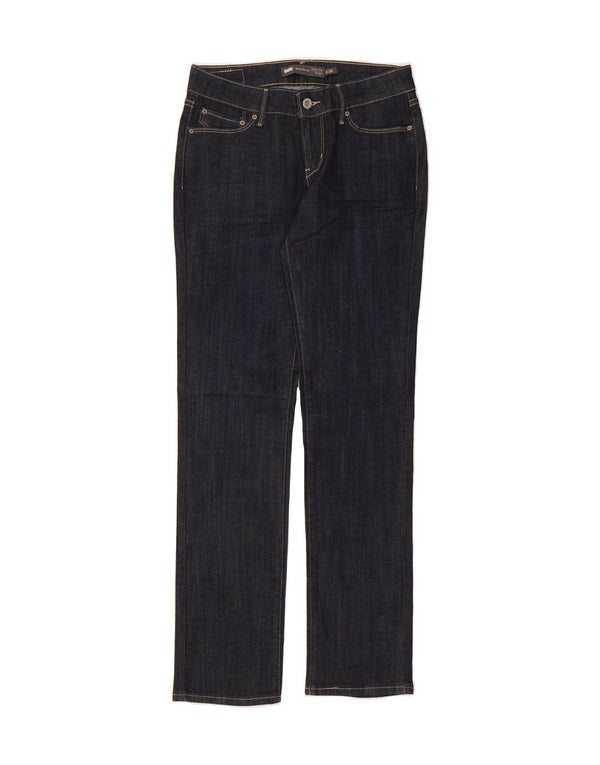 Jeans femininos LEVI'S Demi Curve Straight EUA 2 XS W26 L32 Azul marinho