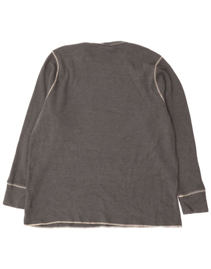 Top masculino Nike manga comprida 3XL algodão cinza