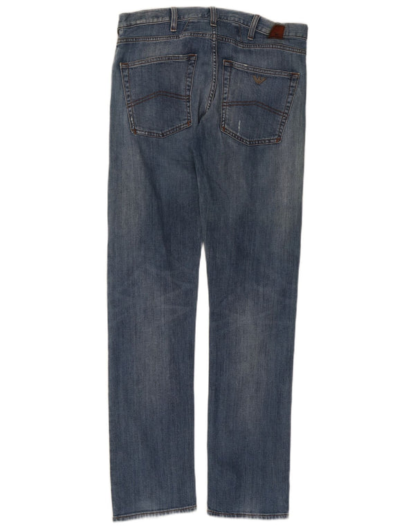 Armani Masculino J45 Slim Jeans W32 L31 Azul