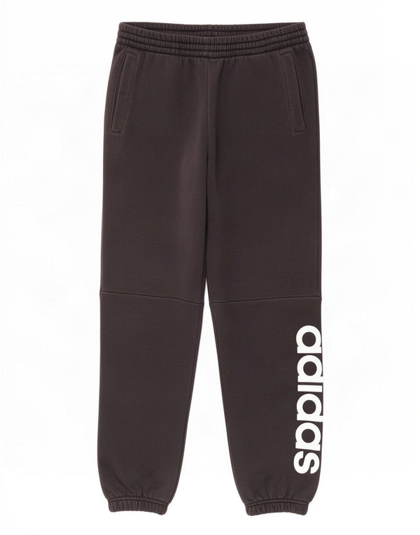 Adidas meninos calças de treino gráfico joggers 13-14 anos algodão preto