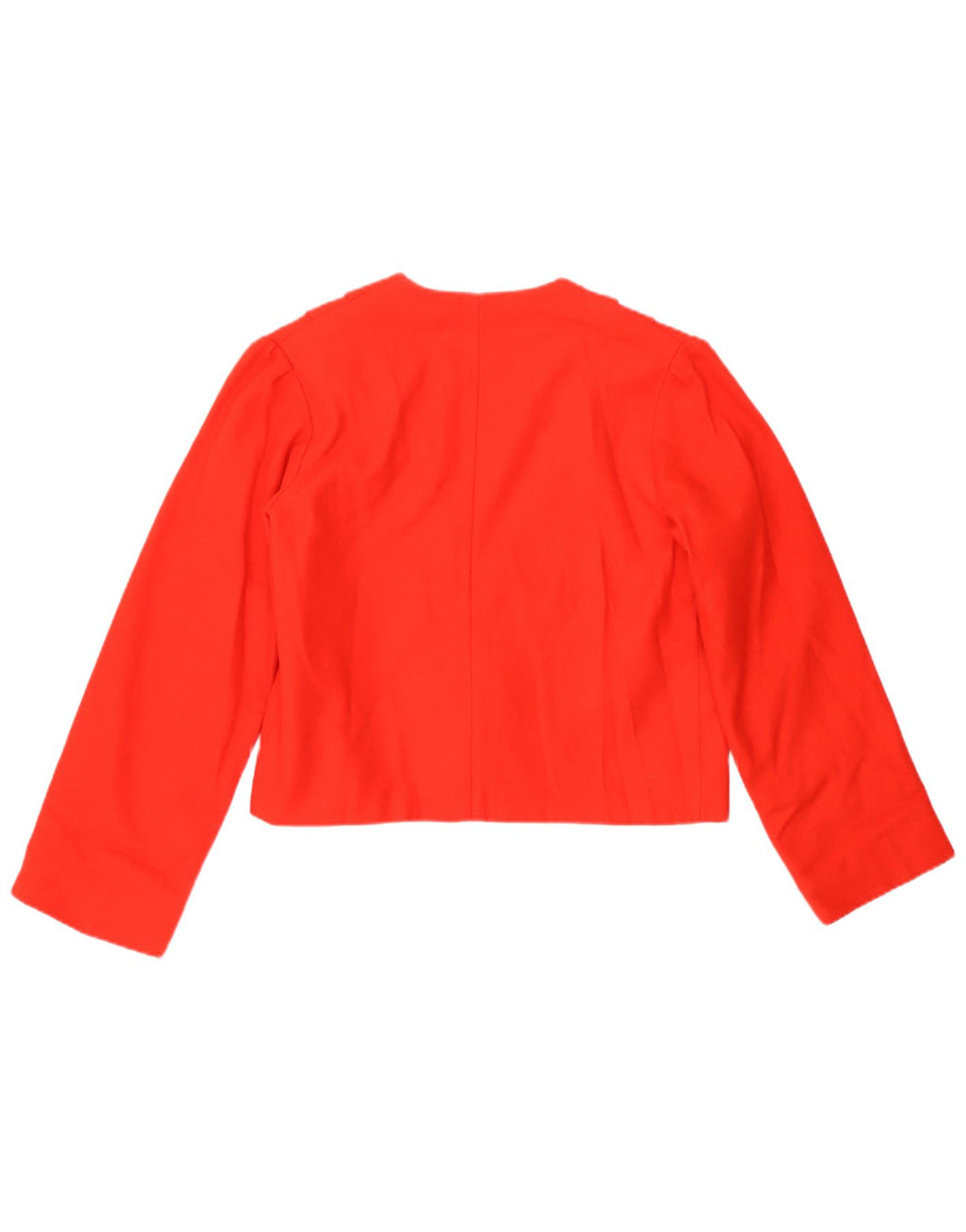 Jaqueta blazer vintage feminina com 1 botão e corte UK 8 pequena vermelha