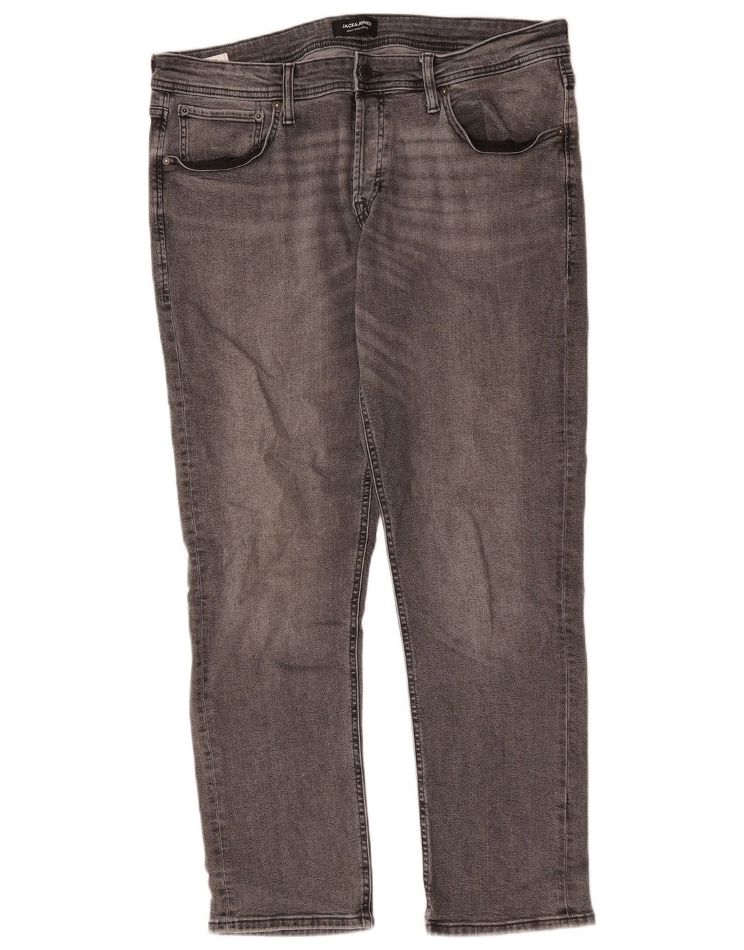 Jeans masculinos Jack & Jones Slim W38 L32 algodão cinza