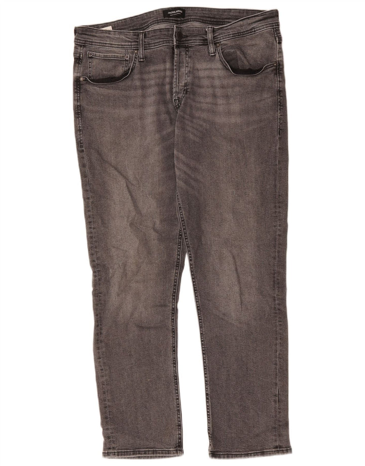 Jeans masculinos Jack & Jones Slim W38 L32 algodão cinza