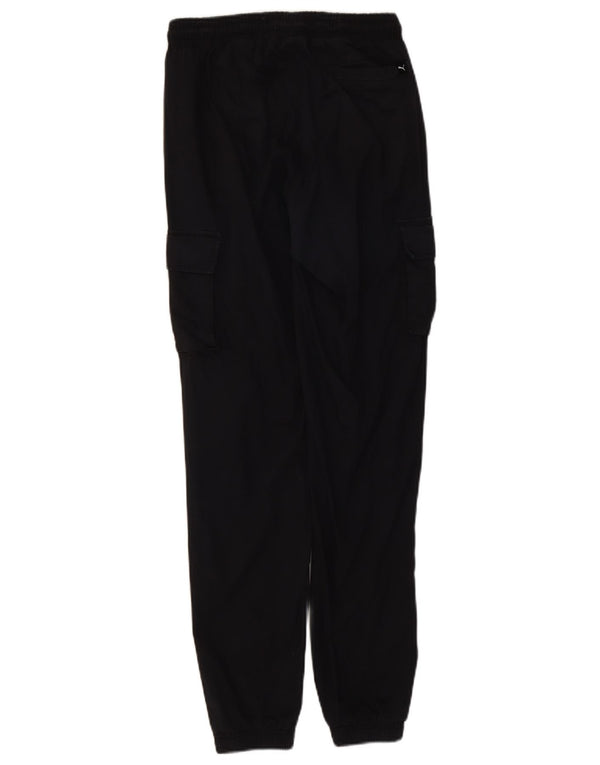 Calça cargo masculina Puma Graphic Joggers pequena W27 L31 algodão preto