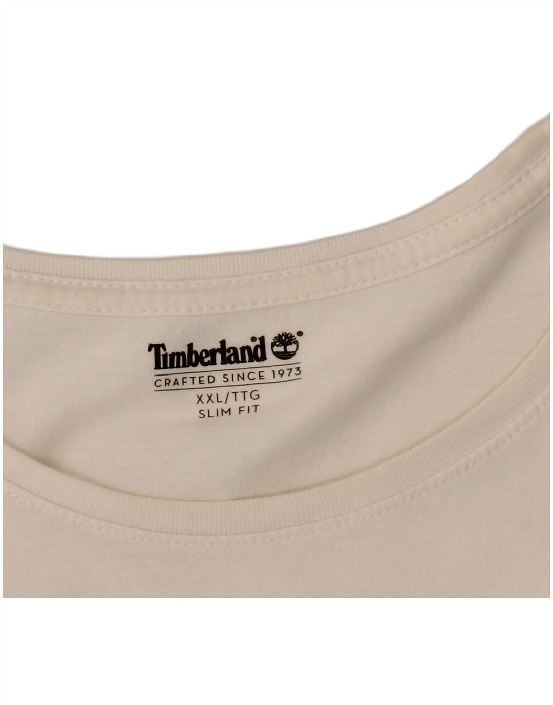 Camiseta masculina Timberland Slim Fit Top 2XL Branco