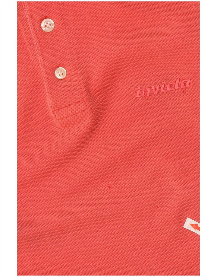 Camisa polo masculina de manga comprida Invicta grande algodão vermelho