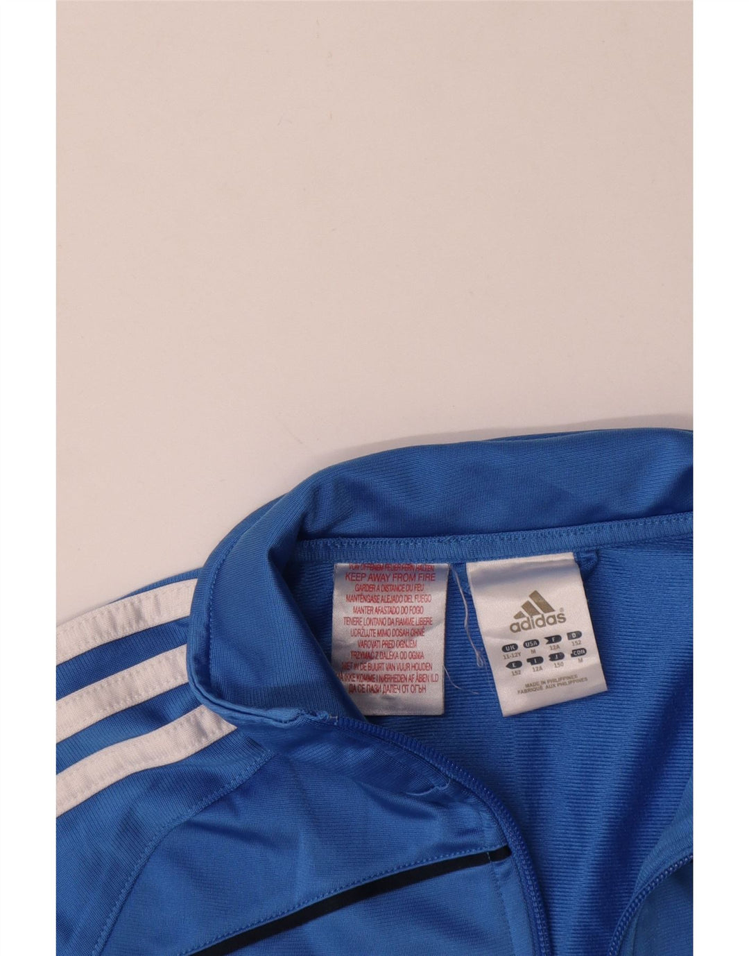 Jaqueta Adidas Meninos Treino Top 11-12 Anos Azul Poliéster