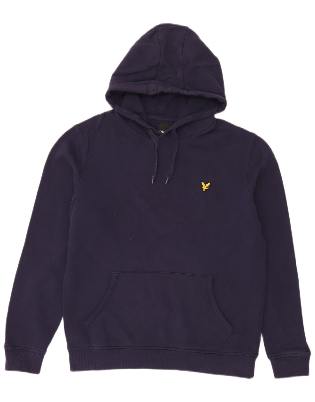 Lyle & Scott moletom com capuz masculino médio algodão azul marinho