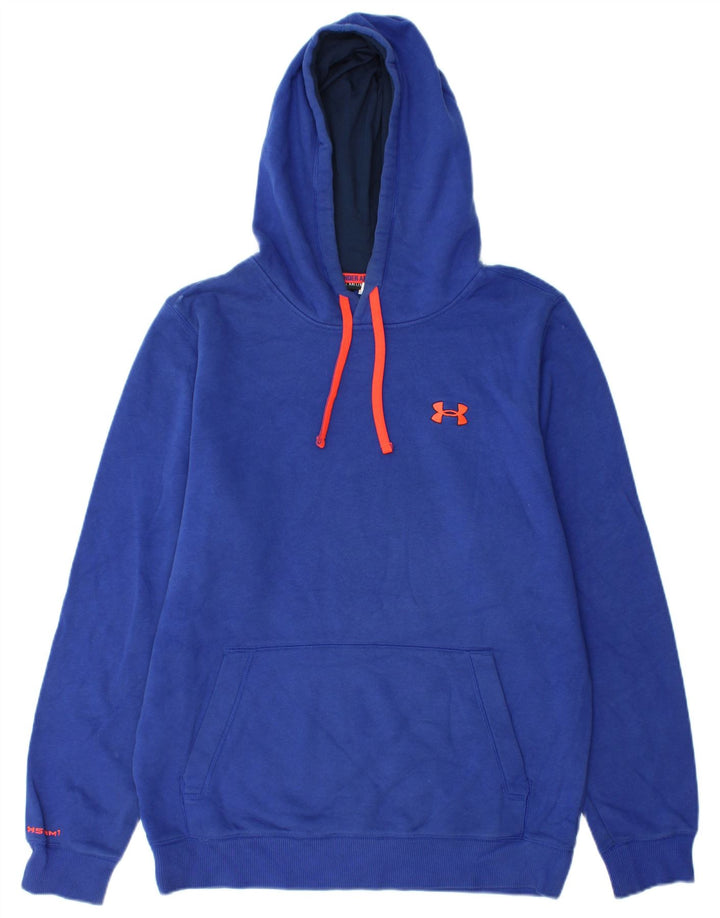 UNDER ARMOUR Suéter masculino com capuz de algodão azul médio